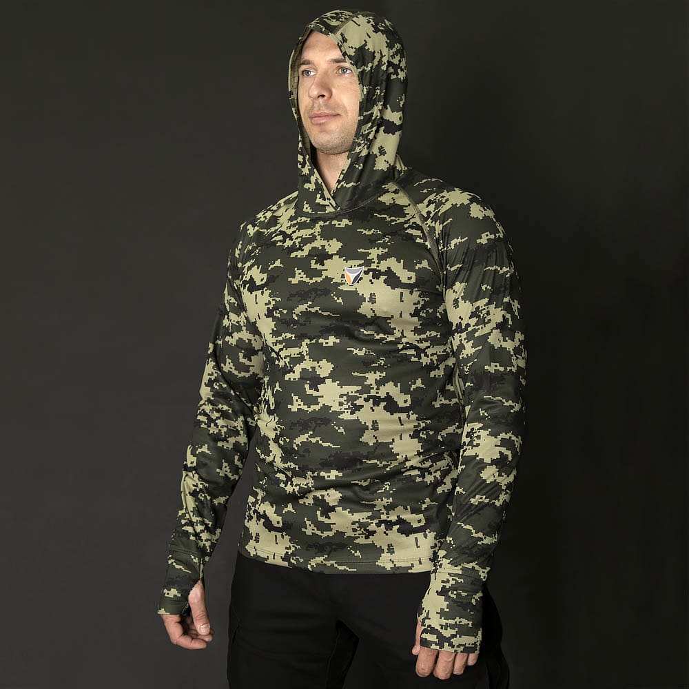 Кофта Camotec Long sleeve Hood Woodland Фото 3